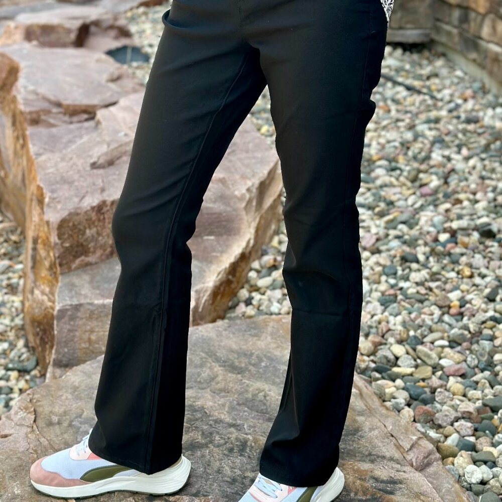 Quincy Hyperstretch Bootcut Pants - Black | (Size S)